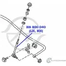 Стойка стабилизатора, тяга задней подвески HANSE HS 800 040 FJKDHV 1422498491 UQ6 B3LJ - Изображение 2