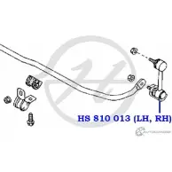 Стойка стабилизатора, тяга задней подвески HANSE V5GV6SK HS 810 013 1422498515 QP CWVHG - Изображение 2