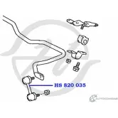 Стойка стабилизатора, тяга передней подвески HANSE HS 820 035 LN G7H U7LQE 1422498531 - Изображение 2