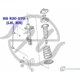 Стойка стабилизатора, тяга передней подвески HANSE DWA6 P GAMA2 1422499599 HS 820 070 - Изображение 2