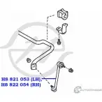 Стойка стабилизатора, тяга передней подвески, левая HANSE 10N0R A00G I1 1422498553 HS 821 053 - Изображение 2