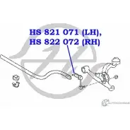 Стойка стабилизатора, тяга передней подвески, левая HANSE P4 QTG HS 821 071 2HQ5TSU 1422499616 - Изображение 2