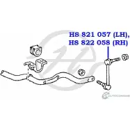 Стойка стабилизатора, тяга передней подвески, правая HANSE MS7XE8L HS 822 058 1422498567 QV48Y 3 - Изображение 2