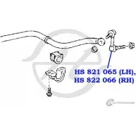 Стойка стабилизатора, тяга передней подвески, правая HANSE XDM2 2J2 1422498570 HS 822 066 36IGV8 - Изображение 2