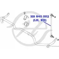 Стойка стабилизатора, тяга передней подвески HANSE UUVJ45S HS 840 002 1422498573 R5L MT - Изображение 2