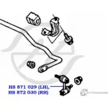 Стойка стабилизатора, тяга задней подвески, правая HANSE 1422498595 HS 872 030 M9SJR F OQY0 - Изображение 2