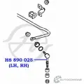 Стойка стабилизатора, тяга задней подвески HANSE 6J JVXGW 99LZJJB HS 890 025 1422498611 - Изображение 2