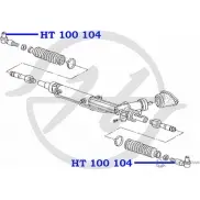 Рулевой наконечник HANSE B DV2SXZ 4UW3W5 1422498659 HT 100 104 - Изображение 2