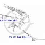 Рулевой наконечник, левый HANSE HT 101 208 ST52P A A7O2 1422498666 - Изображение 2