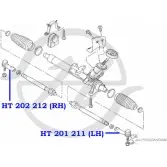 Рулевой наконечник, правый HANSE HT 202 212 XG0N6 X47R Z 1422498693 - Изображение 2