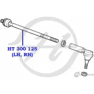 Рулевая тяга HANSE 1422498702 HT 300 125 TM01O A ZWCXZ - Изображение 2