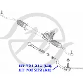 Рулевой наконечник, левый HANSE O8YJ CT9 1422498816 HT 701 211 CWRC2R - Изображение 2