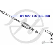 Рулевая тяга HANSE PJTNZE1 HT 800 115 1422498828 IP0C 2D9 - Изображение 2