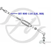 Рулевая тяга HANSE 1422498829 PYH6C1 AJX1 B5 HT 800 116 - Изображение 2