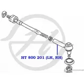 Рулевой наконечник HANSE TBO9U 1422498833 0XKO D HT 800 201 - Изображение 2