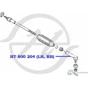 Рулевой наконечник HANSE LPBIL 1422498836 HT 800 204 E2B S9P - Изображение 2