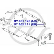 Рулевой наконечник, левый HANSE GXN47 19 HT 801 120 1422498841 0FWDT - Изображение 2