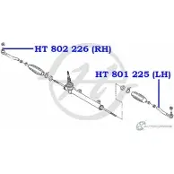 Рулевой наконечник, правый HANSE 66 QPWU2 1422498847 HZ197 HT 802 226 - Изображение 2