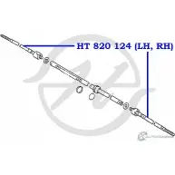 Рулевая тяга HANSE HT 820 124 R0 56U5W 04MV1XF 1422498872 - Изображение 2