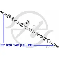 Рулевая тяга HANSE HT 820 145 V020 8 NRMOMIQ 1422498883 - Изображение 2
