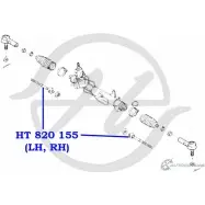 Рулевая тяга HANSE YF73 UZP HT 820 155 5TNX6D 1422498886 - Изображение 2