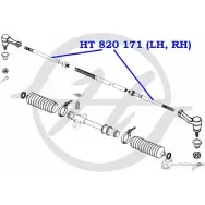 Рулевая тяга HANSE 0WKMJMU 2X Y3A HT 820 171 1422499547 - Изображение 2