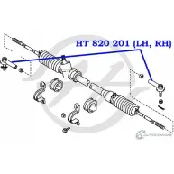 Рулевой наконечник HANSE ZKPCR K 1422498892 HT 820 201 Q4BWC7 - Изображение 2