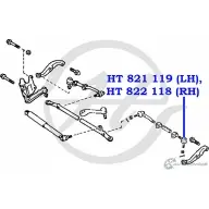 Рулевой наконечник, левый HANSE HT 821 119 L IKZ5P LETQS 1422498901 - Изображение 2