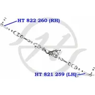 Рулевой наконечник, левый HANSE HT 821 259 19 0FZ ODO2BJ7 1422498910 - Изображение 2