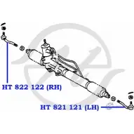 Рулевой наконечник, правый HANSE 3WZ4GFC 1422498914 IDR ME HT 822 122 - Изображение 2