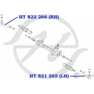 Рулевой наконечник, правый HANSE Y4MYT HT 822 266 1422498924 W PVSX4M - Изображение 2