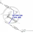 Рулевая тяга HANSE Y2YMCR B72T R HT 840 106 1422498927 - Изображение 2
