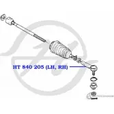 Рулевой наконечник HANSE 1422498928 TC9OA78 5ZJ VWYD HT 840 205 - Изображение 2