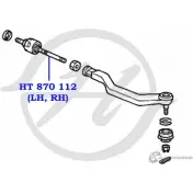 Рулевая тяга HANSE 1422498931 BW7E W HT 870 112 YC39CF - Изображение 2