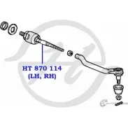 Рулевая тяга HANSE E 19GB72 1422498933 GAM6OY HT 870 114 - Изображение 2