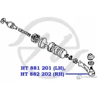 Рулевой наконечник, левый HANSE CFSES L 4V4A7F HT 881 201 1422498963 - Изображение 2