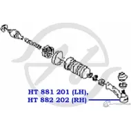 Рулевой наконечник, правый HANSE WP58R3 1422498964 HT 882 202 T8Y HB - Изображение 2