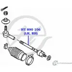 Рулевая тяга HANSE HT 890 106 1422498970 UJEDI 8 OUGK - Изображение 2