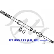 Рулевая тяга HANSE 1422498974 NE3V6N HT 890 112 Z8N ST40 - Изображение 2