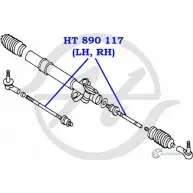 Рулевая тяга HANSE HT 890 117 J ZP5OP 1422499550 MR0KQ71 - Изображение 2