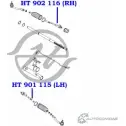 Рулевая тяга, правая HANSE 788AGD 1422497961 V 1VHMK1 HT 902 116 - Изображение 2