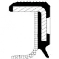 Сальник коробки передач МКПП CORTECO 20036880B 82036880 BFFT Simmerring 1386539 - Изображение 2
