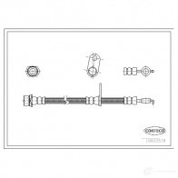 Тормозной шланг CORTECO G 60VN 3358960205537 19033578 Toyota Corolla (E120) 9 Хэтчбек 2.0 D 4D (CDE120R. CDE120L) 110 л.с. 2002 – 2006