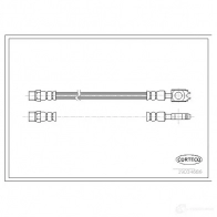 Тормозной шланг CORTECO Audi A8 (D2) 1 Седан 2.5 Tdi Quattro 180 л.с. 2000 – 2002 KIX S0 3358960439598 19034686