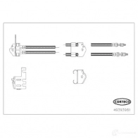 Тормозной шланг CORTECO M TD8G2 49393981 3358960536808 Ford Transit 7 (FA) Фургон 2.3 16V RWD 145 л.с. 2006 – 2014