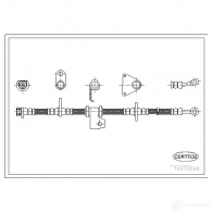 Тормозной шланг CORTECO QF J5EYH Honda CR-X 3 (EH, EG) 1992 – 1998 19032899 3358960096692