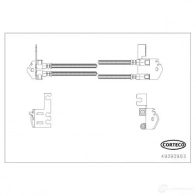 Тормозной шланг CORTECO Ford Transit 7 (FM) Грузовик 2.2 TDCi 125 л.с. 2011 – 2014 3358960536853 49393983 1S9D 74M