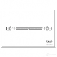 Тормозной шланг CORTECO 3358960189202 EQQQ S Volkswagen Transporter (T3) 3 Фургон 1.9 90 л.с. 1983 – 1989 19018920