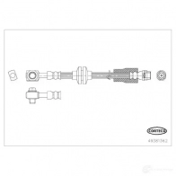 Тормозной шланг CORTECO FW I500 Chevrolet Tracker 1 (GM4300) Кроссовер 1.7 TD AWD 131 л.с. 2012 – наст. время 3358960500991 49381362