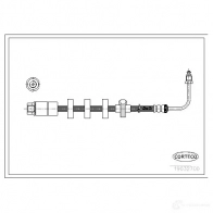 Тормозной шланг CORTECO 19032611 Peugeot 406 1 (8B, E, C) 1995 – 2005 3358960094162 F8 T8J0
